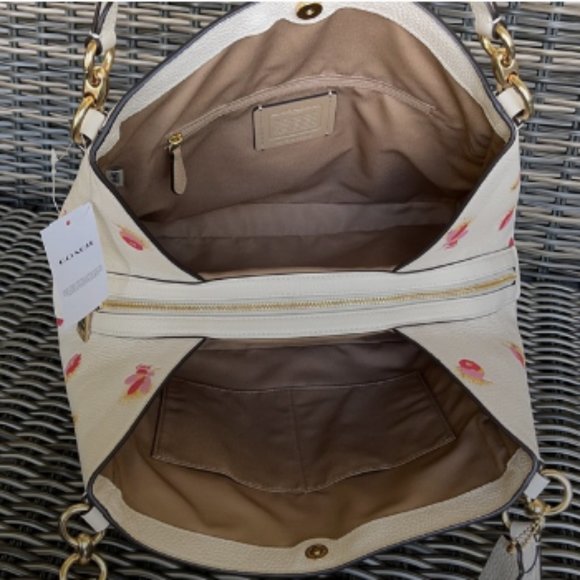 Coach Hallie Shoulder Bag With Pop Floral Print - Picture 14 of 16